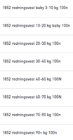 50% PÅ ALLE ORANGE REDNINGSVESTE