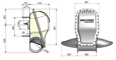 SX100 stern thruster, 12V