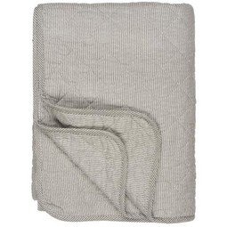 Quilt hvide og jordfarvede mælkedrengestriber