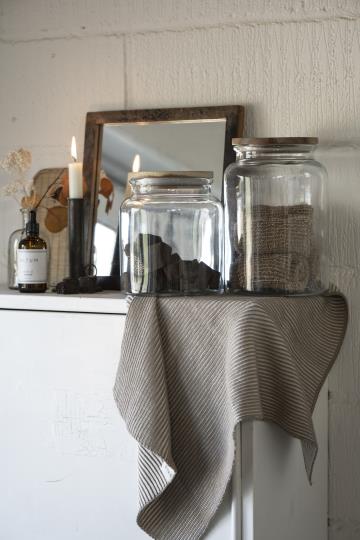 Opbevaringsglas m/trælåg 3000 ml