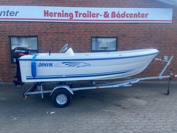 Ørnvik 410 m/Mercury 25 hk 2-takt og Variant trailer