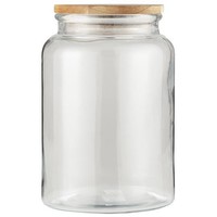 Opbevaringsglas m/trælåg 3000 ml