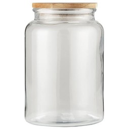 Opbevaringsglas m/trælåg 3000 ml