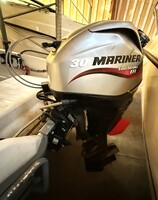 Terhi Nordic 6020 med Mariner 30HK (2006) – Stabil og holdbar jolle